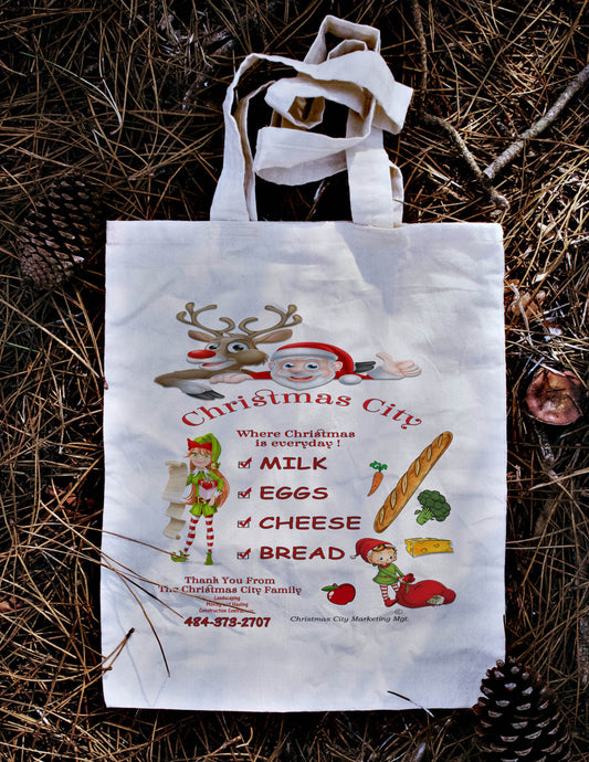 Christmas City Shopping Tote Bag